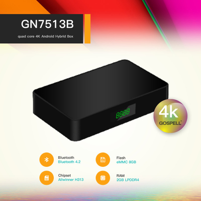 CHINA Caja híbrida 2GB 16GB Allwinner H313 Media Player del set-top box DVB-T2 TV de Android 10,0 proveedor