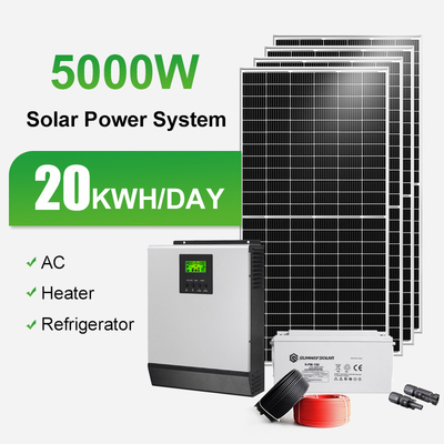 CHINA 10000w mono panel generador de energía solar kits fuera de la red Sistema de energía solar para el hogar proveedor